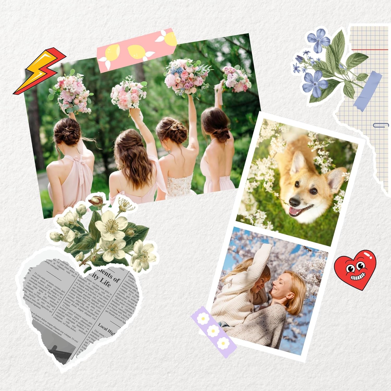 Mini 2 Retro 4PASS Portable Photo Printer, 2.1X3.4 Inches, 38 Sheets Bundle, White