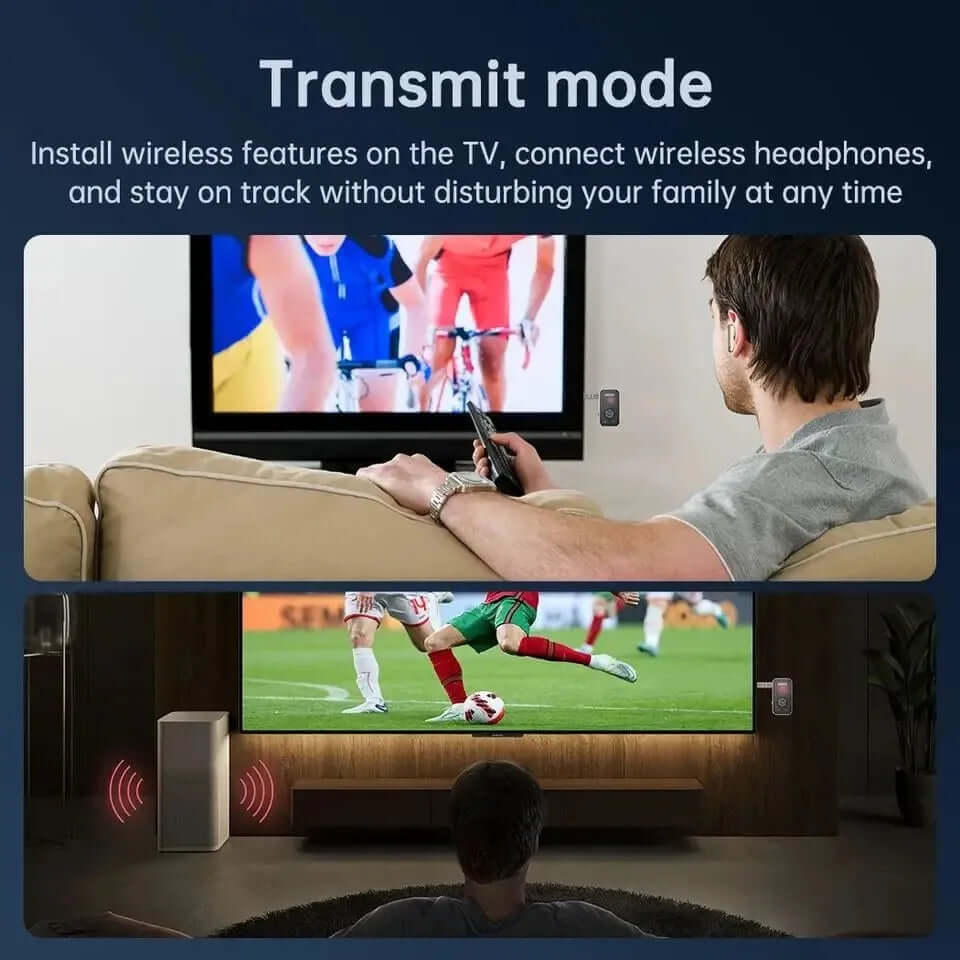 Bluetooth 5.3 Adapter Transmitter Receiver Wireless Audio for Car Music Headphone Speaker AUX Audio Adapter with 3.5Mm Jack