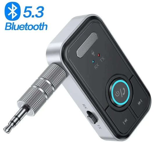 Bluetooth 5.3 Adapter Transmitter Receiver Wireless Audio for Car Music Headphone Speaker AUX Audio Adapter with 3.5Mm Jack