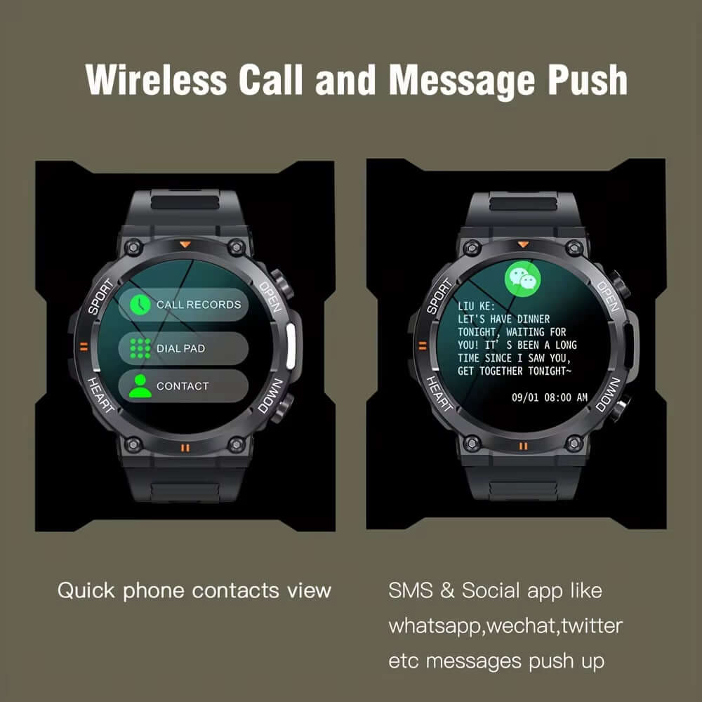 K56Pro Smart Watch for Men Heart Rate Blood Bluetooth Sport 400Mah Long Standby 1.39 Inch 360*360 HD Screen Outdoors Smartwatch