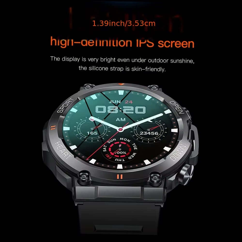 K56Pro Smart Watch for Men Heart Rate Blood Bluetooth Sport 400Mah Long Standby 1.39 Inch 360*360 HD Screen Outdoors Smartwatch