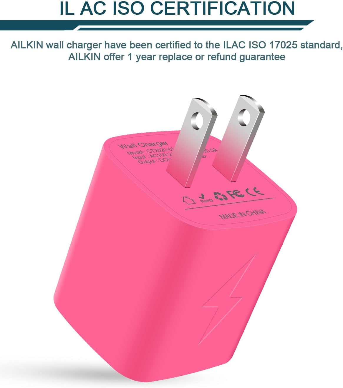 Wall Charger,  USB Plug Fast Charging Block, Power Adapter Cube 2 Port Charge Travel Brick Cell Quick Chargers Box for Iphone Samsung Galaxy USB Box Base Brick